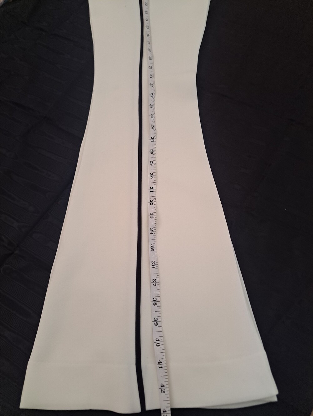 Rachel Zoe White Tuxedo Pants with Black Piping - Picture 5 of 14